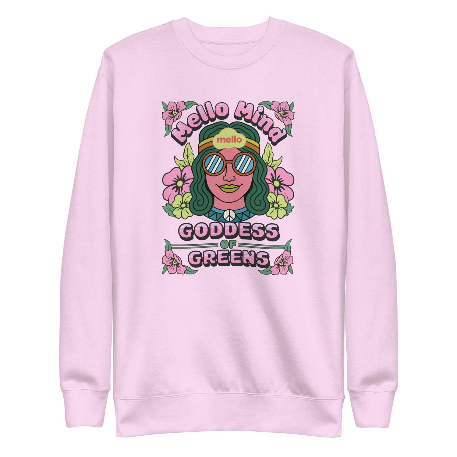 weed clothing womens green sweatshirt mello