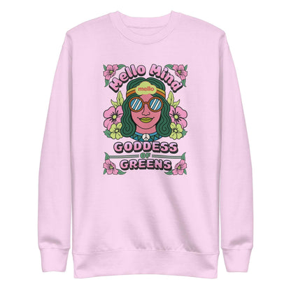 weed clothing womens green sweatshirt mello